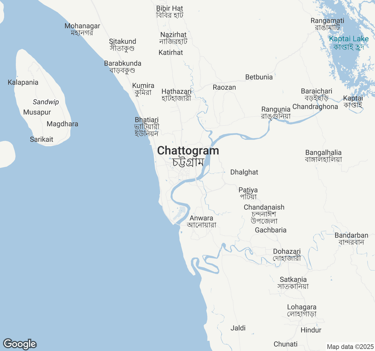Map of Chittagong