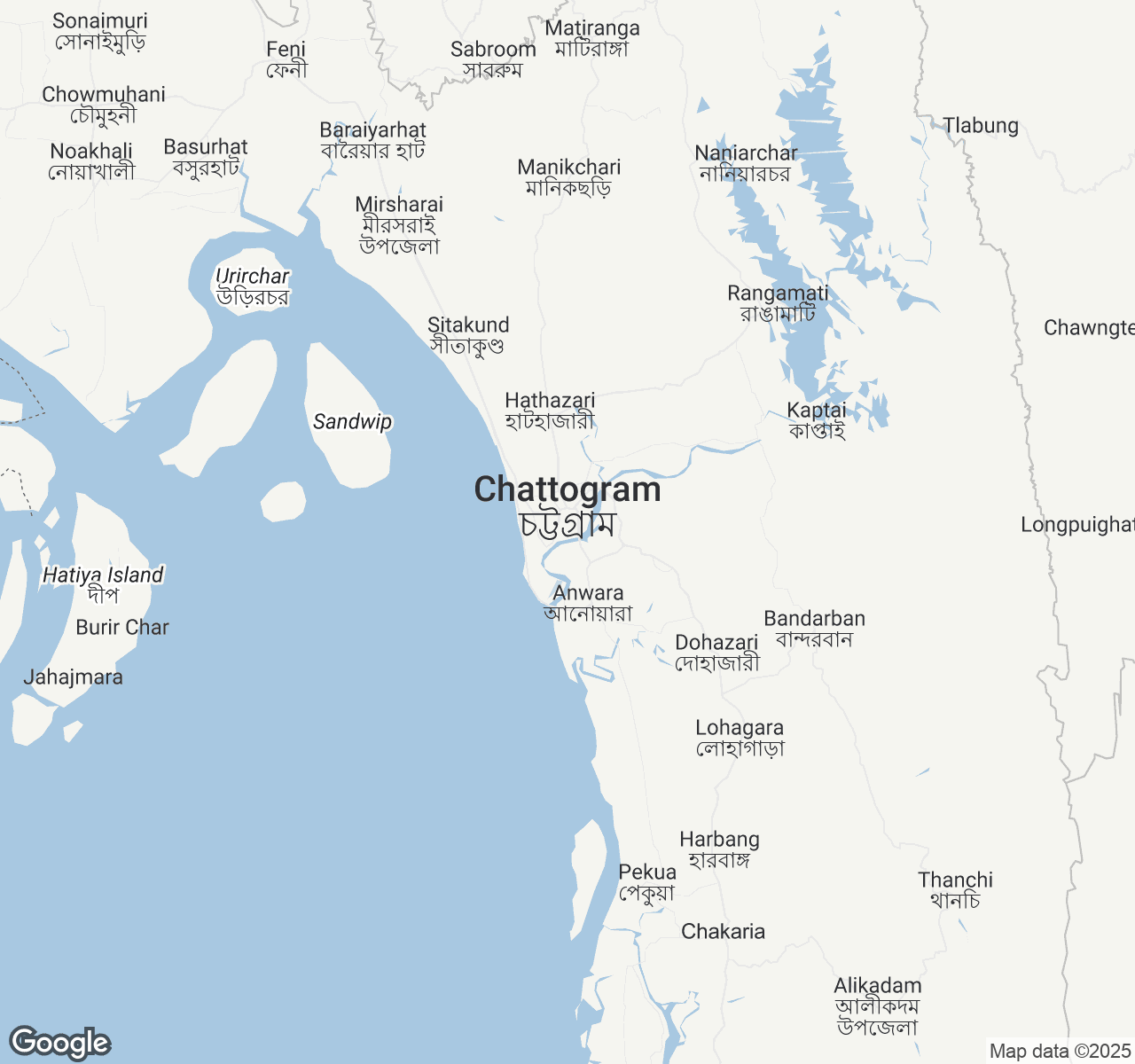 Map of Chittagong